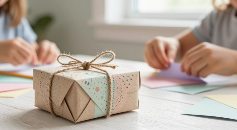 DIY gift box from paper